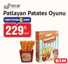UJ TOYS PATLAYAN PATATES OYUNU UJ TOYS PATLAYAN PATATES OYUNU
